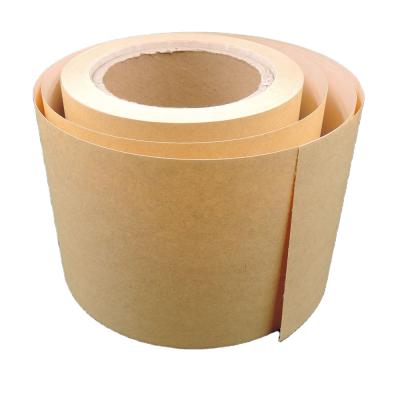 China Brown Adhesive Label Moisture Proof Sticker Wrapping Paper Rolling Paper Craft Paper Sheet for sale