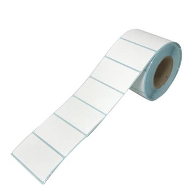 China Customized Paper Sticker Rolls White Direct Thermal Adhesive Thermal Transfer Printer Barcode Labels Waterproof Wholesale Blank for sale