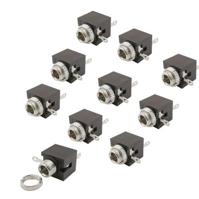 China 3.5mm Residential/General Purpose Female Connector 3 Pin DIP Audio Jack Socket PJ-301M PJ301M for sale