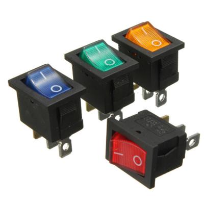 China On-off / self-locking / locking 21*15mm boat type power supply tilt switch KCD1 changeover serie for sale