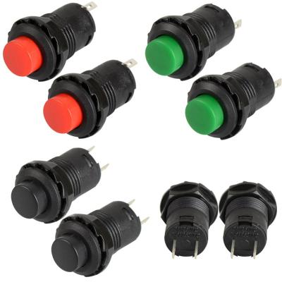 China Locking Momentary SPST NO Red Round Push Button Switch AC 6A/125V 3A/250V DS425 for sale