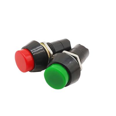 China Best Selling 12Mm PBS-11A High Quality Red Head Push Button Switch PBS-11A Latching Plastic Push Button Switch for sale