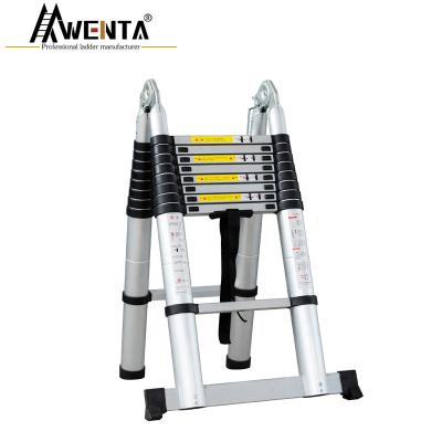 China 5.6M Hinge Aluminum Telescopic Folding Ladders Ladder for sale