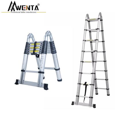 China Aluminum telescopic ladder en131 folding ladders 6.2M for sale