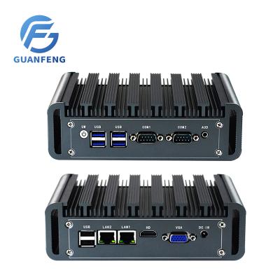 China Guanfeng Brother N2830 N2940 2980U 3556U I3I5i7 4th Gen Dual LAN Dual COM Computadora Industrial Desktop Computer Mini Gaming PC for sale