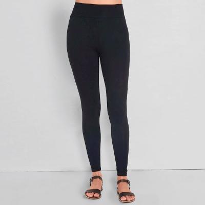 China 230 Grams High Quality Sustainable Long Black Bamboo Cloth Compression Leggings For Women for sale