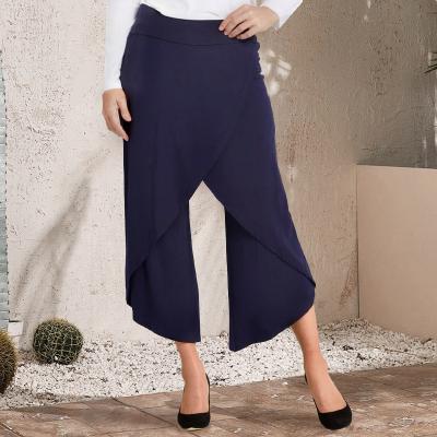 China Sustainable 230g Quality Assurance Bamboo Cross Over Pant Guangzhou Palazzo Cotton Suppliers for sale