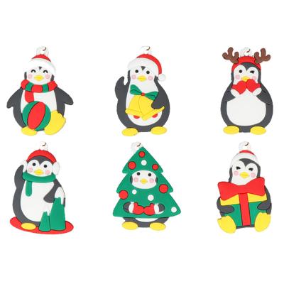 China Chirstmas 2021 New Border Decor Stain Gingerbread Man Christmas Ornaments Snowman Christmas Tree Christmas Pendant Ornaments for sale