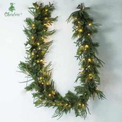 China Factory direct supply of Chirstmas decor Christmas wreath wrapping lamp luxury LED flexible rattan decorative rattan [Support customization] for sale