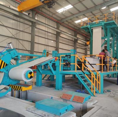 China Civil PCM vcm model PPGI production color coating line for home appliance and construction industry for sale