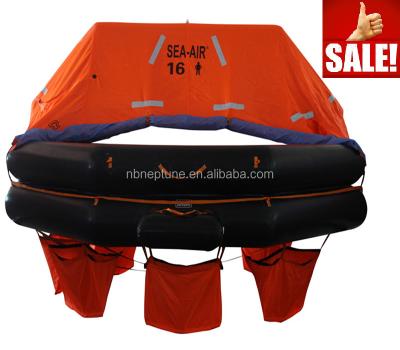 China Suitable For Vessels Sailing On International Voyages Rubber Material Life Raft 16 Person for sale