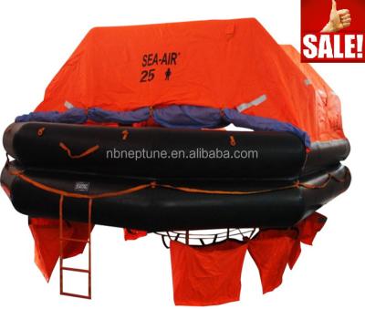 China Suitable for vessels sailing on international trips 25 man capacity life raft for sale