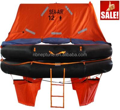 China Suitable for vessels sailing on trips international life rafts 12 person capacity SOLAS certification for passenger boat for sale