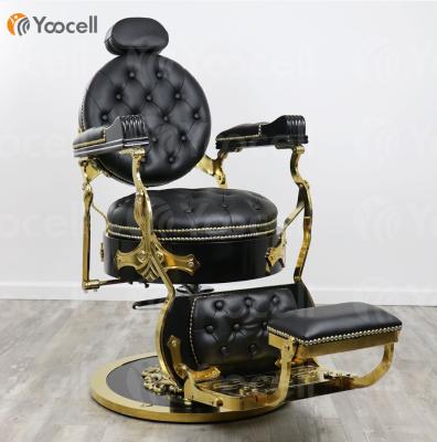 China New Traditional Luxury Hydraulic King Beauty Style Classic Barber Chair Styling Chair Barber Furniture for sale