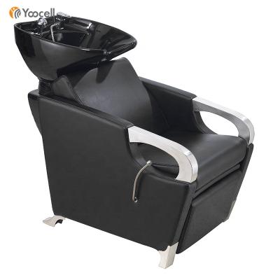 China height adjustable pelvis & footrest salon equipment shampoo chair/hair wriggle unit shampoo chair for sale