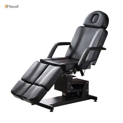 China Electric Cosmetic Contemporary 3 Motors Massage Chair Facial Bed Facial Bed Spa Bed For Sale for sale