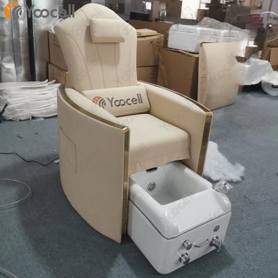 China Modern Yoocell Silla Pedicure Machine Foot Spa Nail Salon Furniture Luxury Manicure Pedicure Spa Chairs For Nail Salon for sale