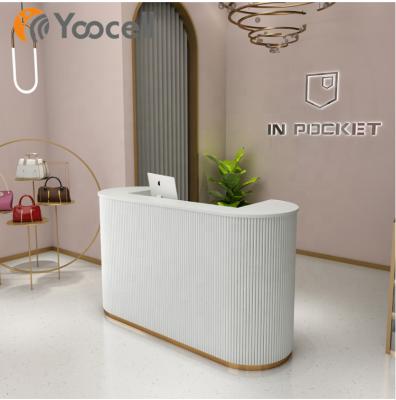 China New Arrival Modern Modern Style Yoocell White Color With Gold Line Reception for sale