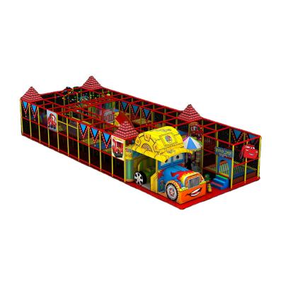 China New Design Car Theme Children Amusement Park Indoor Playground Playground Naughty Castle Plastic Equipment Playground for sale