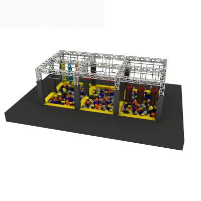 China American Children Galvanized Indoor Ninja Warrior Obstacles Playground Ninja Warrior Steel Pipe Galvanized Steel Pipe Aduenture Race for sale