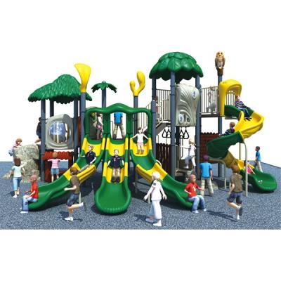 China 2015 New Design Kids Plastic Jungle Series Plastic Sliding Outdoor Playground for sale