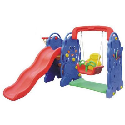 China Plastic Playground Plastic Playground The Bear Slide Swing Suit for sale