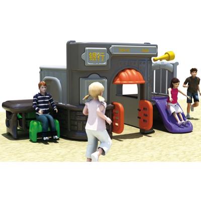 China Indoor LLDPE LLDPE Children Play Combination Bank Slide House for sale