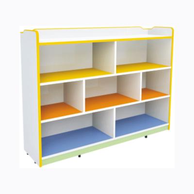 China Multifunctional modern kindergarten furniture storage cabinet toy seven cabinet for sale