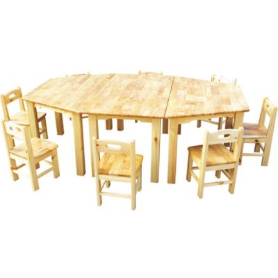 China Four modern a modern wooden table and chair for sale