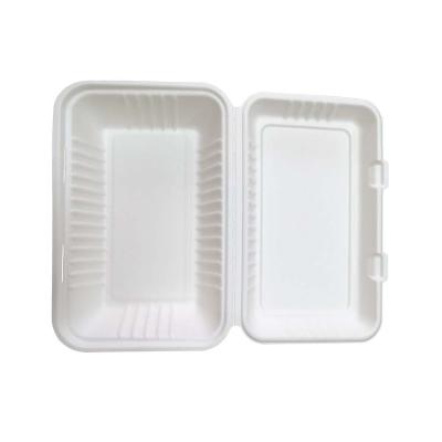 China 6 Inch Clamshell Non-plastic Eco-Friendly Tableware Recycled Biodegradable Disposable Bagasse 9inch Materials Sugar Cane Bagasse for sale