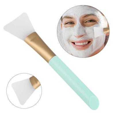 China Custom silicone face mask fan logo makeup brush cosmetic diy mask tool soft brush AE146 for sale