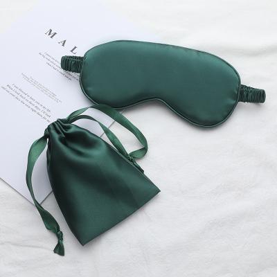 China Anti-puffiness Satin Sleep Eye Mask Silk Eye Cover With Gift Pouch K08 for sale