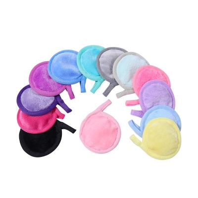 China Reusable Custom Make Up Reusable Bamboo Organic Cotton Microfiber Makeup Remover Pads for sale