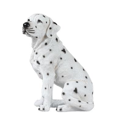 China Customizable Cute Realistic Dog Animal Resin Environmentally Friendly Buying Open Dog Figurine for sale