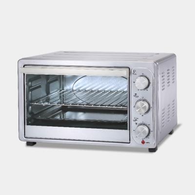 China NEW Cavity Timer 21L Mechanical Control Mini Self-clean Liner Portable Electric Toaster Oven Non-Stick Coating for sale