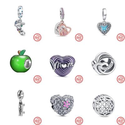 China Sterling Silver Fashion Family Skateboard Love Apple Pendant METAL 925 Bead Fit Original Pandoraer Charm Bracelet Women DIY Jewelry for sale