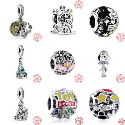 China 925 Sterling Silver Halloween METAL Pumpkin Ghost Cartoon Beads Fit Original Pandoraer Charms Bracelet Women DIY Jewelry Gift for sale