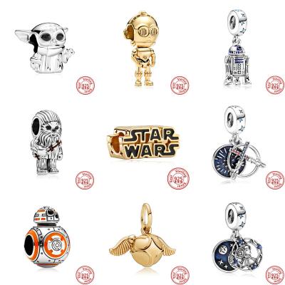 China 2022 Hot Style Avengers METALS Charm 925 Beaded Chain For Pandoraer Bracelet Women DIY Jewelry Original Star Wars for sale