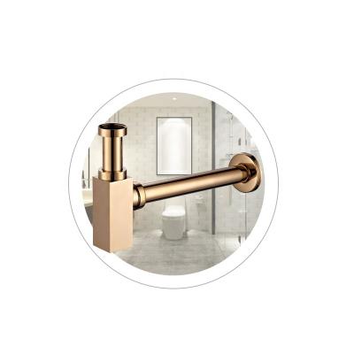 China Modern Brass Basin Square Drain Bottle Trap Siphon connecting with sink drain for sale