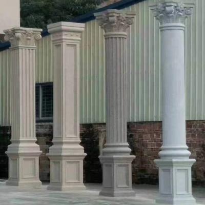 China 25cm/9.84in Strong Durable ABS Material Plastic Roman Pillar Construction Concrete Column Mold Roof Top Supports Strong Home Decoration Quality for sale