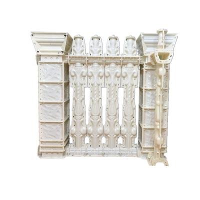 China Easily Assembled 55.12in/140cm ABS Plastic Cast In Place Concrete Cement Fencing Classic High Quality Durable Sword Bamboo Mold Injection Design for sale