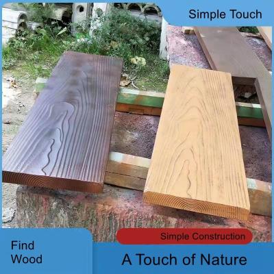 China Durable 120cm/47.24in Reusable Plastic Floor Construction Wood Pattern Block Texture Path Paver Mold Gardening Garden Paving Molds Non Slip for sale