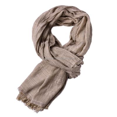 China European American Four Seasons Universal Hollowed-out Custom Scarf Soft Cotton Scarf With Long Tassel Scarf For Men for sale