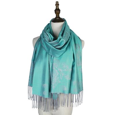 China Wholesale Scarf Wrap Pashmina Jacquard Daily Life Paisley Squishy Scarf for sale