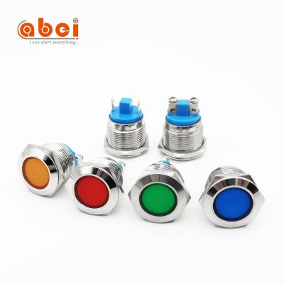 China Industrial Control Equipment 19mm Signal LED Lamp Power Distribution Telecommunication Equipment Metal Indicator Lights for sale