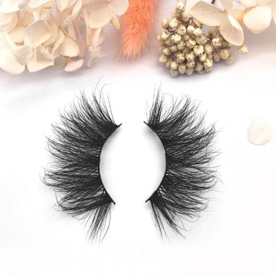 China 3D Thick Mink False Eyelashes European and American exaggerated 25mm false eyelashes can be reused for sale