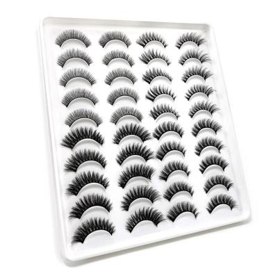 China 20 Pairs Flexible Thick False Eyelashes Mixed 4 Types False Eyelashes for sale