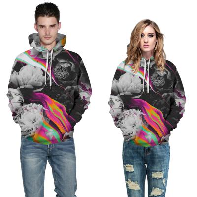 China 2021 Anti-wrinkle 3D zipper sweater warm geometric digital printing men and women with the same fashion casual sportswear for sale