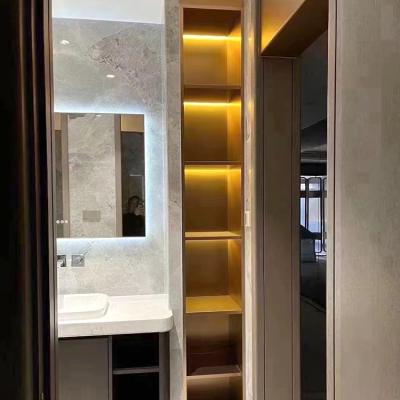 China Modern High Quality 304 Stainless Steel Rose Gold Recessed Shower Hidden Niche For The Bathroom for sale