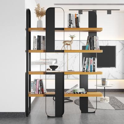 China (Other) High Quality Modern Living Room Display Rack Ornament Shelf Display Wood Adjustable Metal for sale